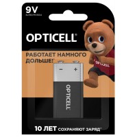 Элемент питания алкалиновый "крона" 6LR61 9В (блист. 1шт) Basic Opticell 5051003