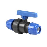 Кран шаровой компрессионный PN10 d20 для ПЭ труб RTP 14389 Кран шаровой компрессионный PN10 d20 для ПЭ труб RTP 14389