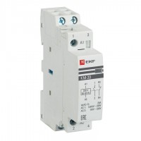 Контактор модульный КМ 20А NО+NC (1 мод.) EKF km-1-20-11 Контактор модульный КМ 20А NО+NC (1 мод.) EKF km-1-20-11