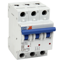 Выключатель автоматический модульный 3п C 6А 6кА OptiDin BM63-3C6-УХЛ3 КЭАЗ 260803 Выключатель автоматический модульный 3п C 6А 6кА OptiDin BM63-3C6-УХЛ3 КЭАЗ 260803