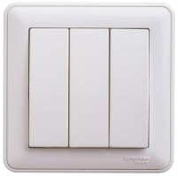 Выключатель 3-кл. СП W59 10А IP20 10AX в сборе бел. SE VS0510-351-18