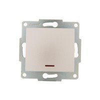 Выключатель 1-кл. 1п СП Karina 10А IP20 с подсветкой механизм жемчуж./бел. перламутр. LEZARD 707-3088-111 Выключатель 1-кл. 1п СП Karina 10А IP20 с подсветкой механизм жемчуж./бел. перламутр. LEZARD 707-3088-111