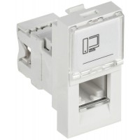 Розетка компьютерная 1-м 1мод. RJ45 кат.5E UTP механизм PRIMER IEK CKK-40D-RI1-K01