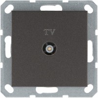 Розетка телевизионная проходная TV Ф9.5мм механизм мокко Jasmart G6002Z Розетка телевизионная проходная TV Ф9.5мм механизм мокко Jasmart G6002Z