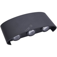 Светильник светодиодный уличный ДБУ-6х1w вверх/вниз 4000K IP54 черный