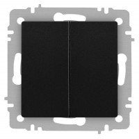 Выключатель 2-кл. СП Accent 6-104-05 10А IP20 250В AL/CU антрацит Intro Б0063488