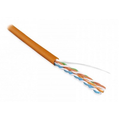 Кабель витая пара U/UTP кат.5E 4х2х24AWG solid LSZH нг(А)-HF UUTP4-C5E-S24-IN-LSZH-OR-305 оранж. (уп.305м) Hyperline 46858 Кабель витая пара U/UTP кат.5E 4х2х24AWG solid LSZH нг(А)-HF UUTP4-C5E-S24-IN-LSZH-OR-305 оранж. (уп.305м) Hyperline 46858