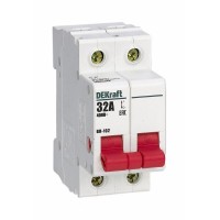 Выключатель-разъединитель 2п 32А ВН-102 DEKraft 17006DEK Выключатель-разъединитель 2п 32А ВН-102 DEKraft 17006DEK