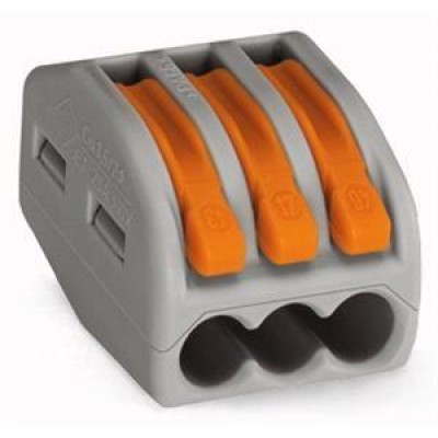 Клеммник 3х(0.08-2.5(4.0)) WAGO 222-413 Клеммник 3х(0.08-2.5(4.0)) WAGO 222-413