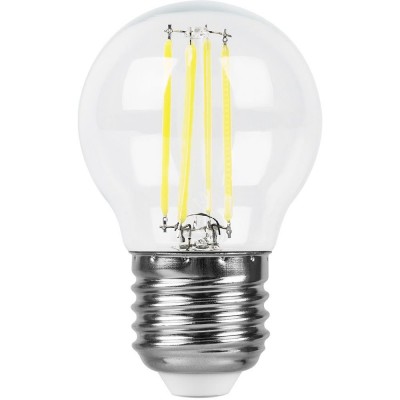 Лампа светодиодная LED 11вт Е27 теплый шар FILAMENT