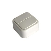 Выключатель 2-кл. ОП 10А IP44 бел. БЕЛТИЗ А5 10-001 Выключатель 2-кл. ОП 10А IP44 бел. БЕЛТИЗ А5 10-001