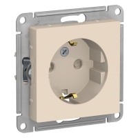 Розетка 1-м СП AtlasDesign 16А IP20 с заземл. защ. шторки механизм беж. SE ATN000245 Розетка 1-м СП AtlasDesign 16А IP20 с заземл. защ. шторки механизм беж. SE ATN000245