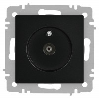 Розетка телевизионная одиночная TV СП Accent 6-301-05 IP20 антрацит Intro