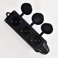 Колодка 3-м 16А IP44 2P+PE 220-240В каучук LEZARD 106-0400-0101/101 Колодка 3-м 16А IP44 2P+PE 220-240В каучук LEZARD 106-0400-0101/101