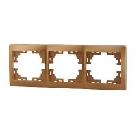 Рамка 3-м Mira горизонт. зол. метал. LEZARD 701-1300-148 Рамка 3-м Mira горизонт. зол. метал. LEZARD 701-1300-148