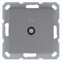 Розетка телевизионная оконечная TV Ф9.5мм механизм алюм. Jasmart G6001S Розетка телевизионная оконечная TV Ф9.5мм механизм алюм. Jasmart G6001S