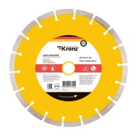 Диск отрезной алмазный сегментный 230х22.2х2.4х10мм Kranz KR-90-0105