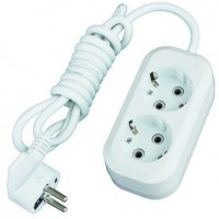 Удлинитель 2х5м с заземл. 13А IP20 Е-302 ПВС 3х1 АБС-пластик UNIVersal 9631974 Удлинитель 2х5м с заземл. 13А IP20 Е-302 ПВС 3х1 АБС-пластик UNIVersal 9631974