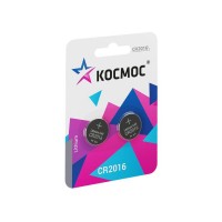 Элемент питания литиевый CR2016 2хBL (блист.2шт) КОСМОС KOC20162BL Элемент питания литиевый CR2016 2хBL (блист.2шт) КОСМОС KOC20162BL
