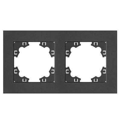 Рамка 2-м Афина универс. графит Universal A0044-Gr Рамка 2-м Афина универс. графит Universal A0044-Gr