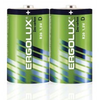 Элемент питания солевой D/R20 1.5В SR2 (уп.2шт) Ergolux 12442