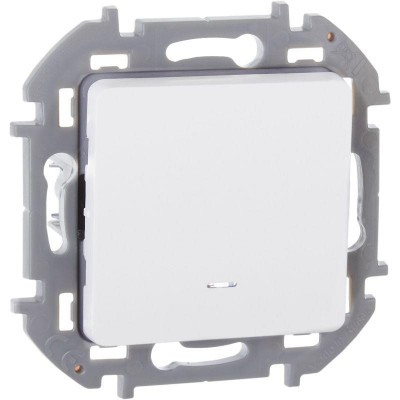 Выключатель 1-кл. Inspiria 10А IP20 250В 10AX с подсветкой/индикацией механизм бел. IEK 673610 Выключатель 1-кл. Inspiria 10А IP20 250В 10AX с подсветкой/индикацией механизм бел. IEK 673610