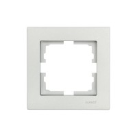 Рамка 1-местн. горизонт. VESNA платина LEZARD 742-3500-146