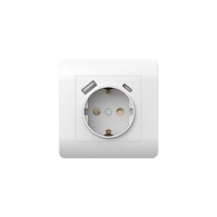 Розетка NEW3-E 16А с заземл. защ. шторки с 2-мя заряд. устройствами USB A+C 5В/2.1А бел. CHINT 431552 Розетка NEW3-E 16А с заземл. защ. шторки с 2-мя заряд. устройствами USB A+C 5В/2.1А бел. CHINT 431552