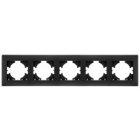 Рамка 5-м Bravo графит GUSI С1050-010