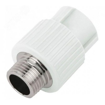 Муфта комбинированная 32x1/2' НР полипропиленовая PPR белая