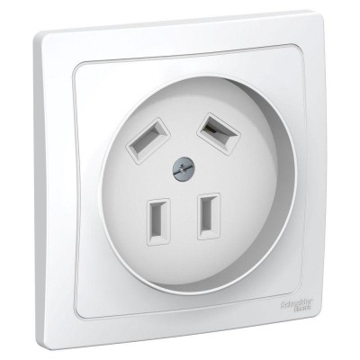 Розетка 1-м СП Blanca 32А IP20 400В 3п+N бел. SE BLNSR003241 Розетка 1-м СП Blanca 32А IP20 400В 3п+N бел. SE BLNSR003241