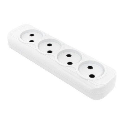 Колодка удлинителя 4-м без заземл. 10А Эксперт 2.2кВт EKF AKB10-4