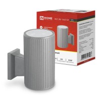 Светильник НБУ LINE-1хA60-GR CITY E27 IP65 230В уличный односторон. под лампу 1хA60 алюм. сер. IN HOME 4690612037929