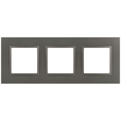 Рамка 3-м Elegance 14-5013-16 Classic для розеток и выключателей титан Эра Б0065827