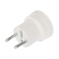 Переходник сетевой "стакан" с бортами 220В 6А Rexant 11-1021 Переходник сетевой "стакан" с бортами 220В 6А Rexant 11-1021