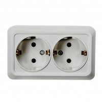 Розетка 2-м BOLLETO с заземл. накл. 7128 бел. ASD / IN HOME 4680005959839 Розетка 2-м BOLLETO с заземл. накл. 7128 бел. ASD / IN HOME 4680005959839