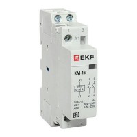 Контактор модульный КМ 16А 2NО (1 мод.) EKF km-1-16-20 Контактор модульный КМ 16А 2NО (1 мод.) EKF km-1-16-20