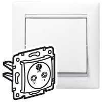 Розетка телевизионная оконечная TV/FM/SAT СП Valena 10дБ механизм бел. (DIY-упак.) IEK 694277 Розетка телевизионная оконечная TV/FM/SAT СП Valena 10дБ механизм бел. (DIY-упак.) IEK 694277