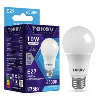 Лампа светодиодная 10Вт А60 6500К Е27 176-264В TOKOV ELECTRIC TKE-A60-E27-10-6.5K Лампа светодиодная 10Вт А60 6500К Е27 176-264В TOKOV ELECTRIC TKE-A60-E27-10-6.5K