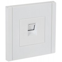 Розетка компьютерная RJ45 кат.5E FORTE&PIANO FP232 бел. IEK FP-K10-1-K01