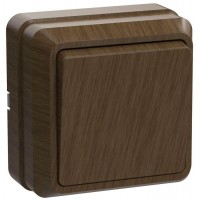 Выключатель 1-кл. ОП Октава 10А IP20 ВС20-1-0-ОД дуб IEK EVO10-K04-10-DC