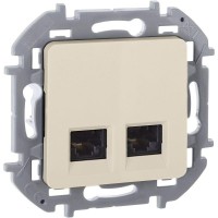 Розетка компьютерная 2-м Inspiria RJ45 кат.5E UTP сл. кость IEK 673836 Розетка компьютерная 2-м Inspiria RJ45 кат.5E UTP сл. кость IEK 673836