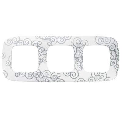 Рамка 3-м Valena Allure универсальная нарцисс хром Leg 754343 Рамка 3-м Valena Allure универсальная нарцисс хром Leg 754343