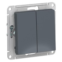 Выключатель 2-кл. СП AtlasDesign 10А IP20 (сх. 5) 10AX механизм грифель SE ATN000751 Выключатель 2-кл. СП AtlasDesign 10А IP20 (сх. 5) 10AX механизм грифель SE ATN000751