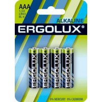 Элемент питания алкалиновый AAA/LR03 1.5В Alkaline BL-4 (блист.4шт) Ergolux 11744 Элемент питания алкалиновый AAA/LR03 1.5В Alkaline BL-4 (блист.4шт) Ergolux 11744
