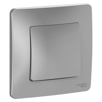 Выключатель 1-кл. СП Blanca 10А IP20 (сх. 1) 250В алюм. SE BLNVS010103 Выключатель 1-кл. СП Blanca 10А IP20 (сх. 1) 250В алюм. SE BLNVS010103