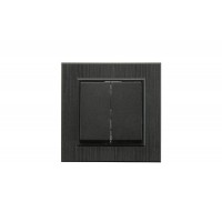 Выключатель 2-клав. Karea LINE STAR чер. Makel 86054003 Выключатель 2-клав. Karea LINE STAR чер. Makel 86054003