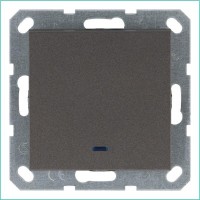 Выключатель 1-кл. 10А IP20 с подсветкой механизм мокко Jasmart G3011NZ