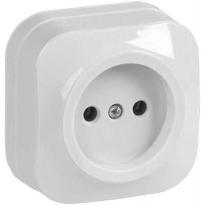 Розетка 1-м ОП GLORY РС20-2-ХБ 10А без заземл. бел. IEK ERH10-K01-10 Розетка 1-м ОП GLORY РС20-2-ХБ 10А без заземл. бел. IEK ERH10-K01-10