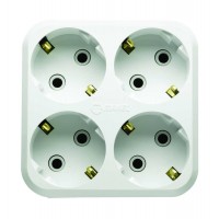 Разветвитель 4-м с заземл. (NEW) Makel 10001205